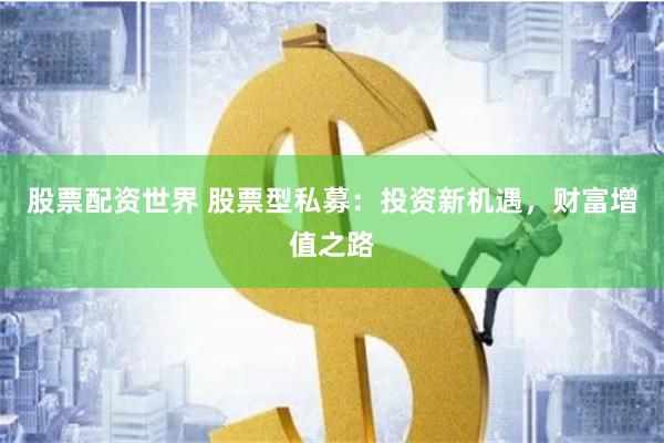 股票配资世界 股票型私募：投资新机遇，财富增值之路