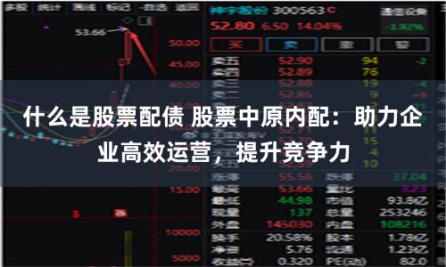什么是股票配债 股票中原内配:助力企业高效运营,提升竞争力